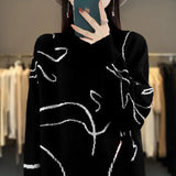 Toloer Turtleneck Sweater Female Thick Short Red This Year Christmas New Year Bottom Shirt Inside And Outside Wear Sweater-Outfit