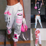 And Winter Explosion Of Women's Clothing 2025 New Printing Fashion Loose Waist Sports Leisure Harun Pants