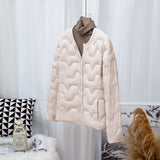 Autumn Winter New Round Collar Light White Duck Velvet Female Short Money Inside Outside Wear Warm Light Down Jacket Coat Tide-Outfit