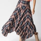 Summer New Sexy Folds Splicing Irregular Half-Dress Skirt