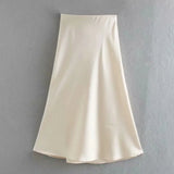 2025 New Tight Waist Simple Set Solid Color Lirt Solid Color Half Body