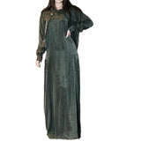 Fashion Velvet High-Grade Solid-Color Dress Suit In Autumn