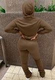 Winter Blank Hoody and Stack Pants 2 Piece