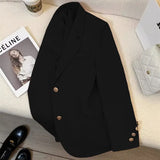 Toloer 2024 New Khaki Blazer Female Retro British Style Advanced Design Sense Versatile Small Suit-Outfit