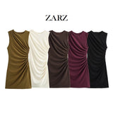 Homemade New Women's Classic Fashion Flawd Decoration Short Dress