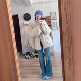 Kong Style Blue Hottie Slim Elastic Shoes Women Autumn And Winter 2025 High-Rise Thin Horseshoe Long