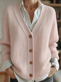 3D Printed Ladies Autumn And Winter Fashion Casual Sweater V Collar Long-Sleeved
