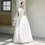 Bridal Little Man 2025 New High-End Engagement Dress Dress Red Breasted Banquet Evening