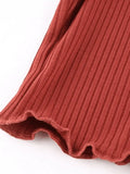 Contrast Trim Rib-Knit Crop Cami Top-Outfit