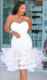 Formal Strapless Mermaid Party Dress 703-0-Outfit