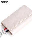 2023 PU Leather Car Key Holders Keys Organizer Key Wallets Car Keychain Leather Housekeeper Key Wallet Cover 6