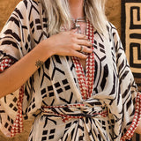 Toloer New Cardigan Loose Long Sunscreen Beach Vacation Coat Bikini Swimsuit Smock Over The Female