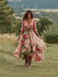 Shirt Dress Bohemian Holiday Dress Print