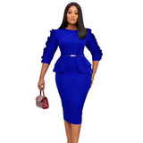 Waist Women's Temperament Commute Plus Size