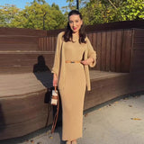 Fashion Explosion In The Autumn Of 2025 Languily Knitted Dress Suit