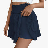 Summer Women's Tight Waist Loose Broad Legs Solid Color Leisure Sports