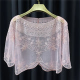 Thin Dress Accessories Shoulder Yarn Pullover Sequined