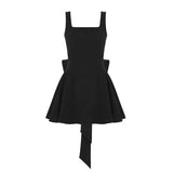 Festive Atmosphere Sexy Bareback Bow Red Velvet Temperament Waist Vest A-Character