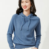Toloer New Long-Sleeved Hoodie Sweater Women's Pullover Hoodie Loose Casual Short Top Hoodie Bottom Sweater-Outfit