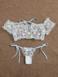 Sex Lingerie Sexy Lace Perspective Three-Point Lingerie
