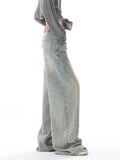 baggy boyfriend jeans with faded