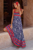 Women's High-End 2026 Spring And Summer New Sling Dress Print Long Dress Dress