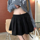 Elastic High Waist Suede Mini Skirt-Outfit