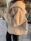 Preppy Reversible Lambswool Hooded Jacket-Outfit