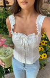 Fashion Tweed Embroidered Top 2025 Spring And Summer New