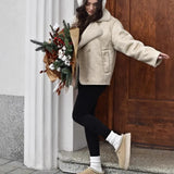 Women's Dress 2025 New Fashion Autumn And Winter Fur One-Piece Jacket