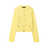 Homemade New Women's Ocean Gold Buckle Knitted Coat