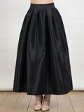 Europe Station New Popular Style Long Skirt High Waist Solid Color Fashion Pendulum Skirt Long Skirt-Outfit