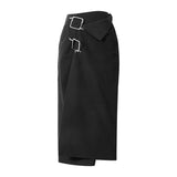 Asymmetrical Patchwork Sequin Skirt For Women High Waist Irregular Hem Black Skirts Female 2022 Spring Fashion