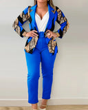 Independent Station Popular Style Women's Suit Autumn And Winter New Suit Trouser Suit With Belt-Outfit