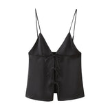 Spring Bowknot Silk Satin Blouse 2170331-Outfit