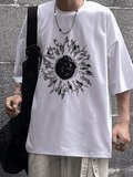 Men's Darkness Sun Graphic Tee-Outfit