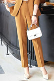 Blazer Women Office Casual Solid Long Sleeve Single Breasted Fashion Blazers Or Pants Elegant Chic Outerwear
