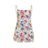 Women's Casual Chain Suspender Dress Fashion Sequined V-neck Backless A-line Short Dress-Outfit