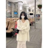 And Winter Fashion Loose Lazy Sweater Comfortable Imitation Sable Coat Female Purple French Gentle Wind Korean