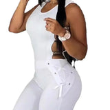 Toloer Summer New Women's Waist Slim Sexy Punk Slim Women's Hollow Out