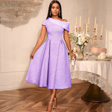 Africa's New Slanted Shoulder Dress Banquet Dinner Dress Dress Dress