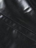 PU Leather Casual Blazer Jacket-Outfit