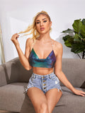 Toloer Sling Type Backless Black Solid Fit Small Vest