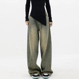 Toloer Do Old Straight Pants Jeans Women's Summer Wide Leg Pants Floor Pants Show Skinny Pants Tide-Outfit