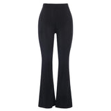 High Waist, Retro, Thin, Straight Horn Trousers, 2024 Autumn New Fashionable Casual Trousers-Outfit