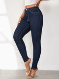 Women's Jeans 2025 Summer High-Rise Slim Skinny Size Hips Small-Footed Jeans