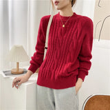 Cashmere Basic Sweaters Women New Autumn Winter Looselong Sleeve Solid Female Pullovers Warm Soft Knitwear