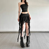 2025 Summer New Women's Clothing Pure Hot Girl High Waist Irregular Design Short