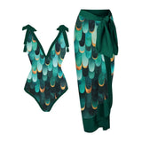 Toloer One-Piece Bikini Suit Women's Bikini Three-Piece