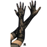 Cloud Lingerie Lady Bridal Glove Seduction Web Of Brothed With Finger Sleeve Spider Lace